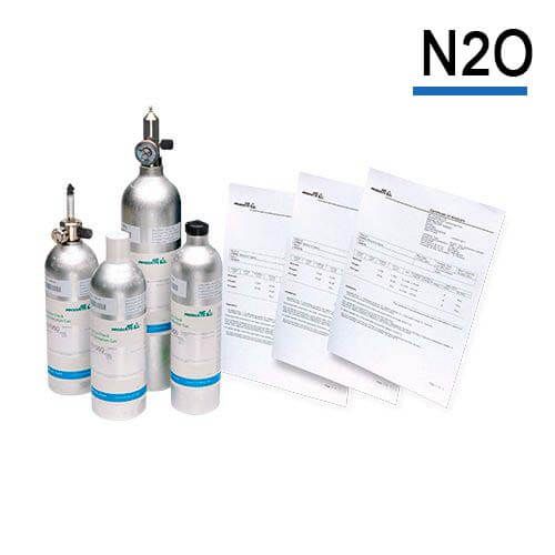 Bouteille gaz étalon N2O (Protoxyde d'azote) pour calibration ou étalonnage  détecteurs gaz