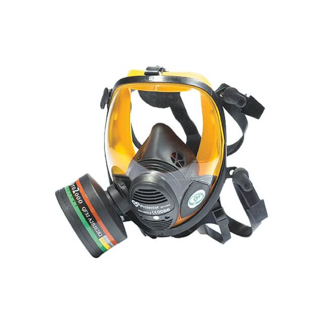 SolidWork Demi-masque en tailles S/M/L avec filtre P3 | Masque respiratoire  réutilisable la plus faible résistance respiratoire | Masque a gaz pour la